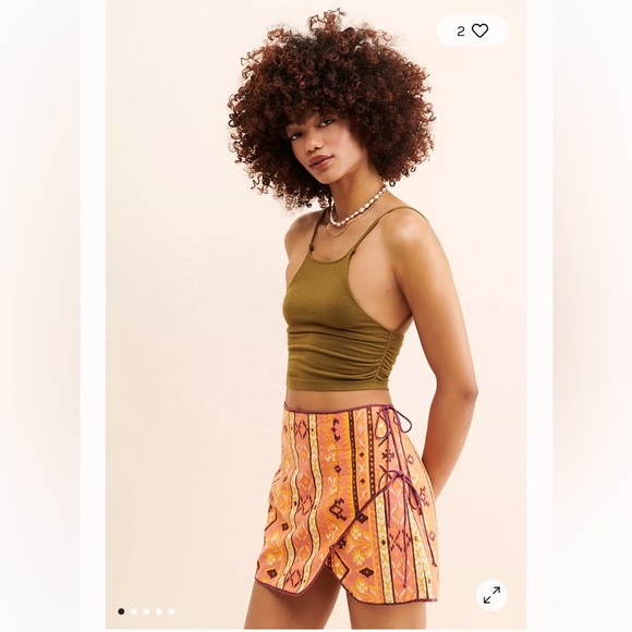 Free People Dresses & Skirts - 🌺Free People Cleo Geometric-Print Wrap Miniskirt🌸🌺